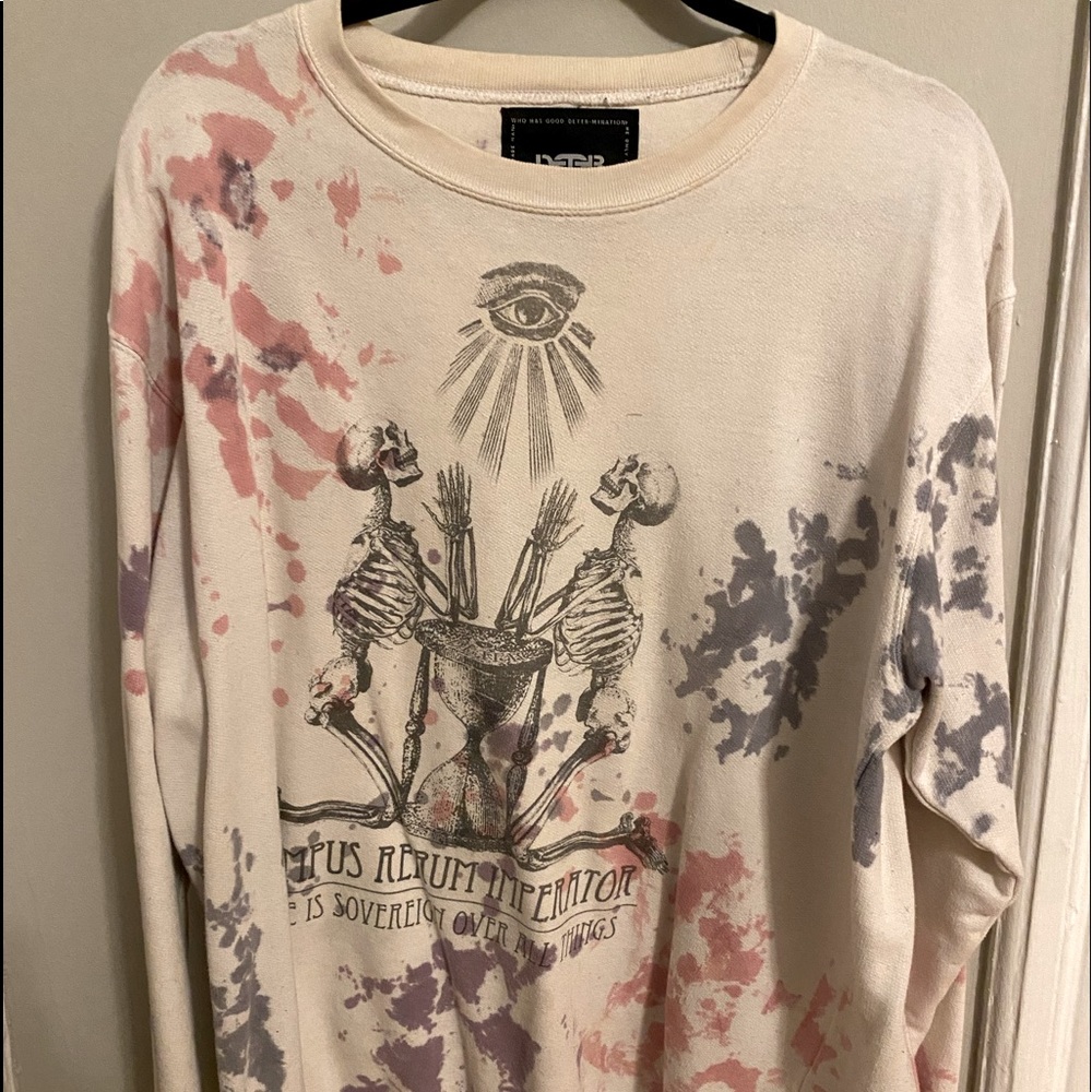 Skeleton Color Splat Sweater